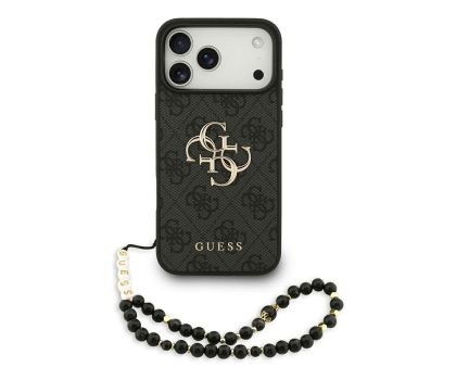 Etui do telefonów Guess 4G Strap 4G Classic Logo do iPhone 17 Pro Max czarny